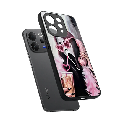 Killer Chiller sleek vivo v70 elite cover with tempered glass back and TPU edges