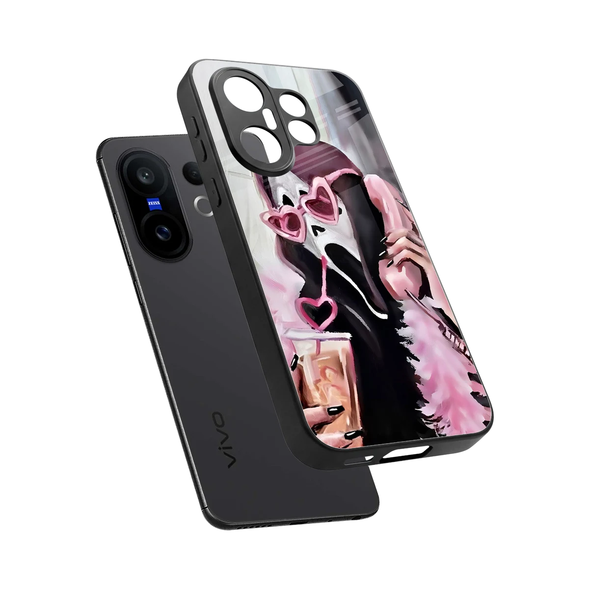 Killer Chiller sleek vivo x200 fe cover with tempered glass back and TPU edges