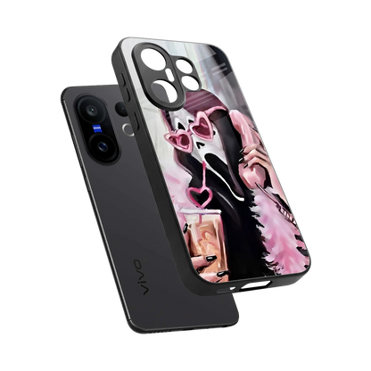 Killer Chiller sleek vivo x200 fe cover with tempered glass back and TPU edges