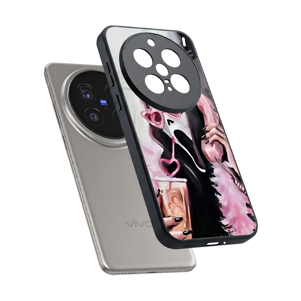 Killer Chiller sleek vivo x200 pro cover with tempered glass back and TPU edges