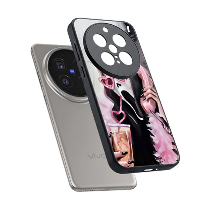 Killer Chiller sleek vivo x200 pro cover with tempered glass back and TPU edges