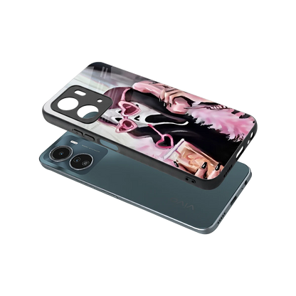 Killer Chiller sleek vivo y16 cover with tempered glass back and TPU edges