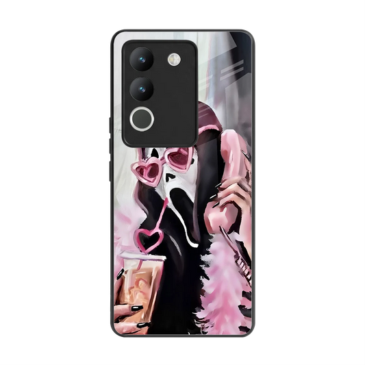 Killer Chiller back phone cover | glass case for vivo y200 5g