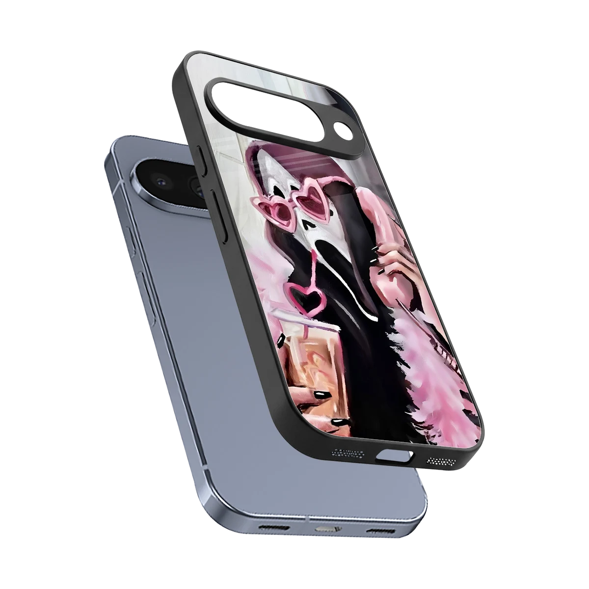 Killer Chiller sleek google pixel 10 cover with tempered glass back and TPU edges
