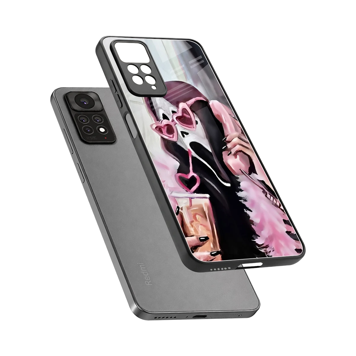Killer Chiller sleek redmi note 11 pro cover with tempered glass back and TPU edges