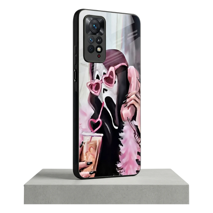 Killer Chiller redmi note 11 pro mobile cover | shockproof glass phone case