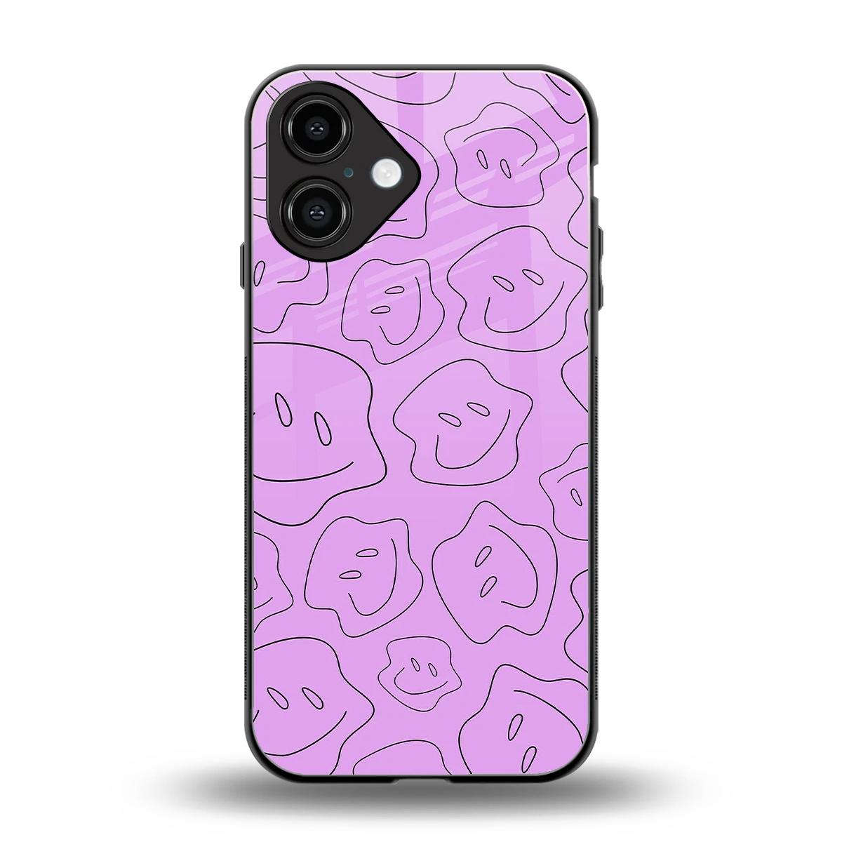 Kinda Sad Kinda Happy back phone cover | glass case for iphone 16