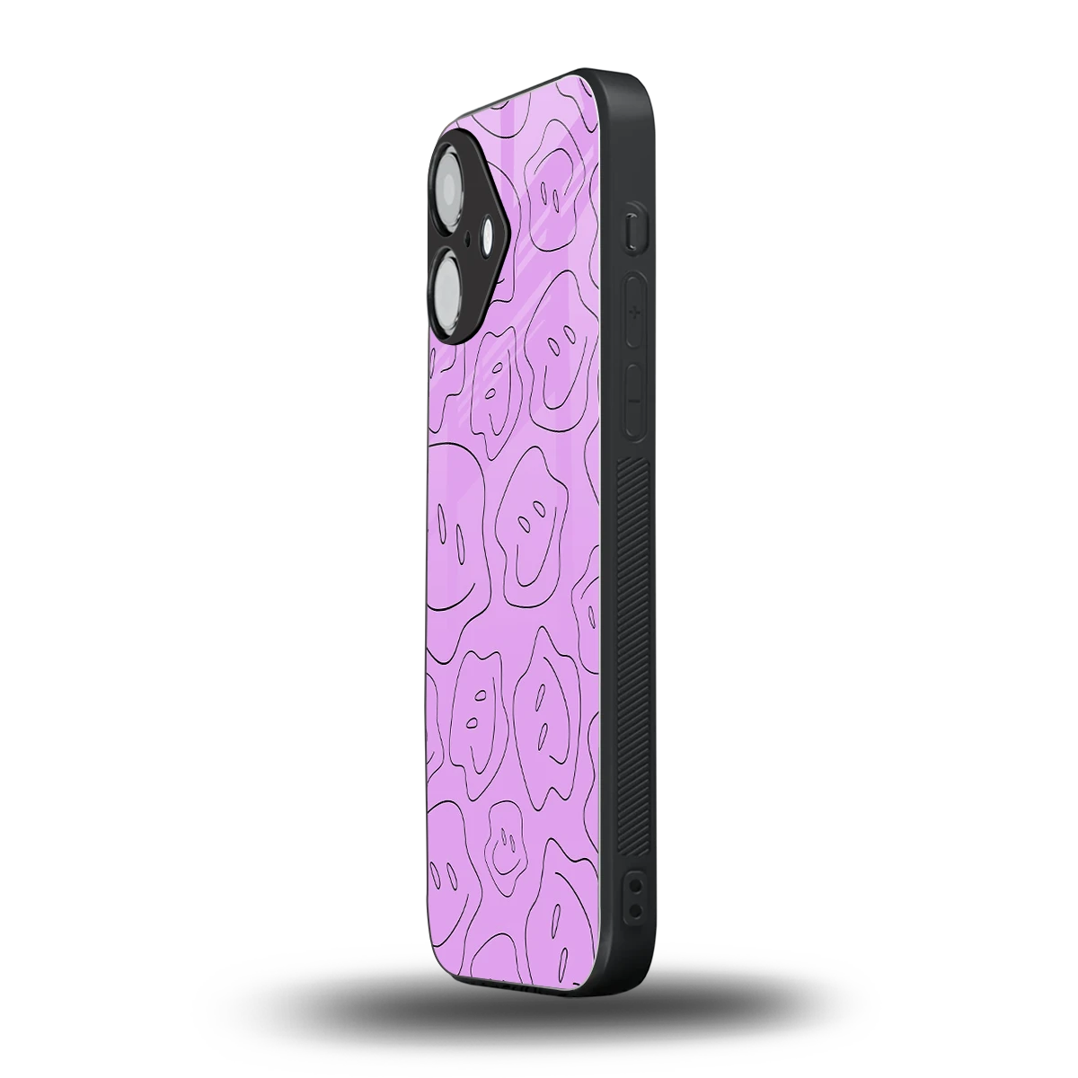 Kinda Sad Kinda Happy iPhone 16 mobile cover | shockproof glass phone case