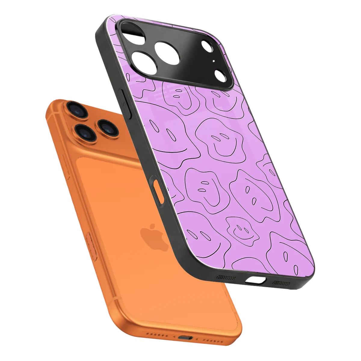 Kinda Sad Kinda Happy sleek iphone 17 pro cover with tempered glass back and TPU edges