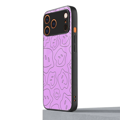Kinda Sad Kinda Happy iphone 17 pro mobile cover | shockproof glass phone case