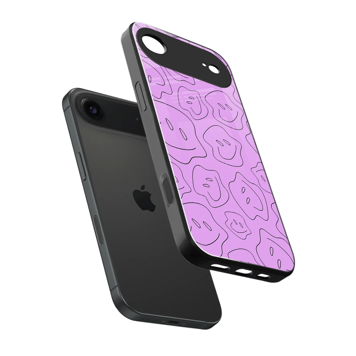 Kinda Sad Kinda Happy sleek iphone air cover with tempered glass back and TPU edges