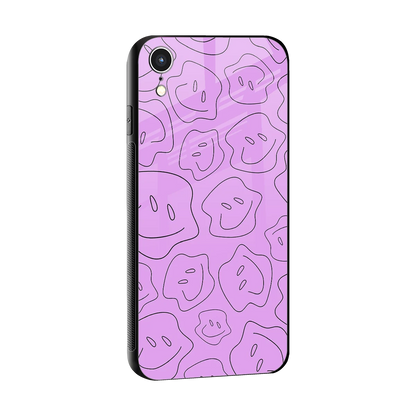 Kinda Sad Kinda Happy sleek iphone xr cover with tempered glass back and TPU edges
