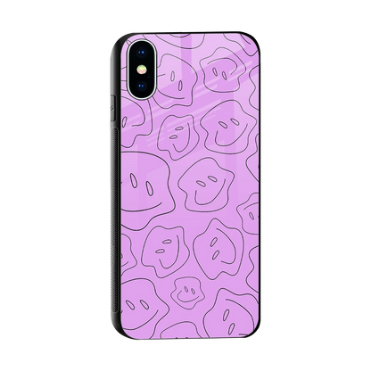 Kinda Sad Kinda Happy sleek iphone xs cover with tempered glass back and TPU edges