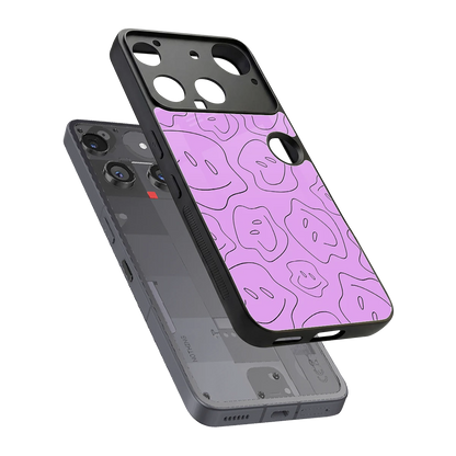 Kinda Sad Kinda Happy sleek nothing phone 3 cover with tempered glass back and TPU edges