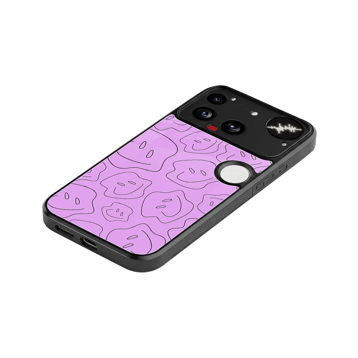 Kinda Sad Kinda Happy stylish phone case for nothing phone 3 | glossy glass and slim fit