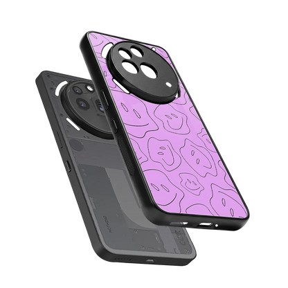 Kinda Sad Kinda Happy sleek nothing phone 3a pro cover with tempered glass back and TPU edges