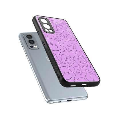 Kinda Sad Kinda Happy sleek oneplus nord 2 cover with tempered glass back and TPU edges