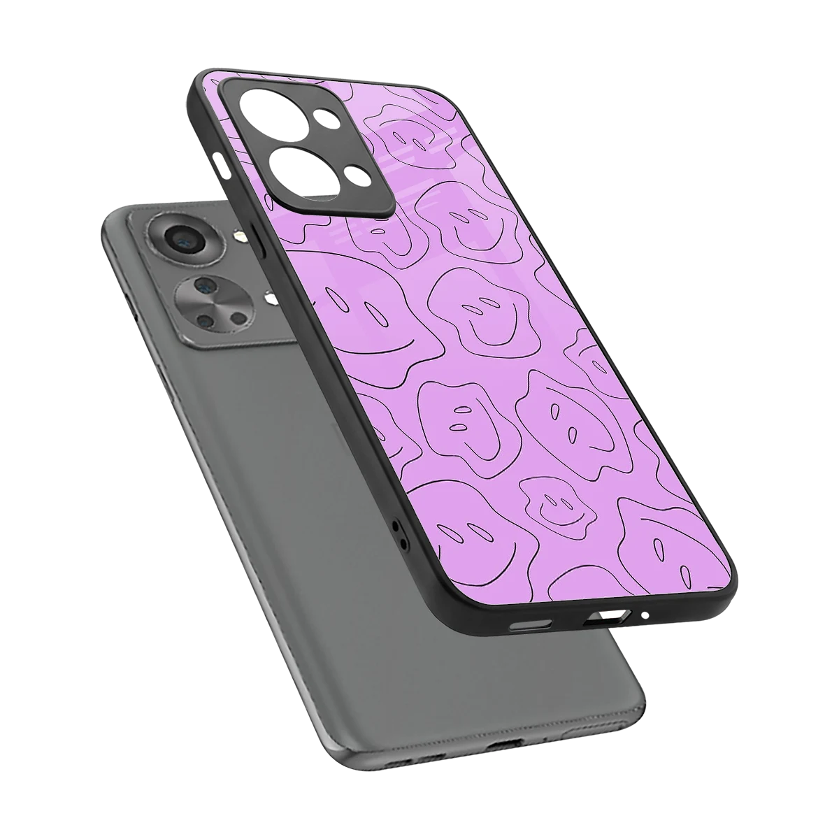 Kinda Sad Kinda Happy sleek oneplus nord 2t cover with tempered glass back and TPU edges