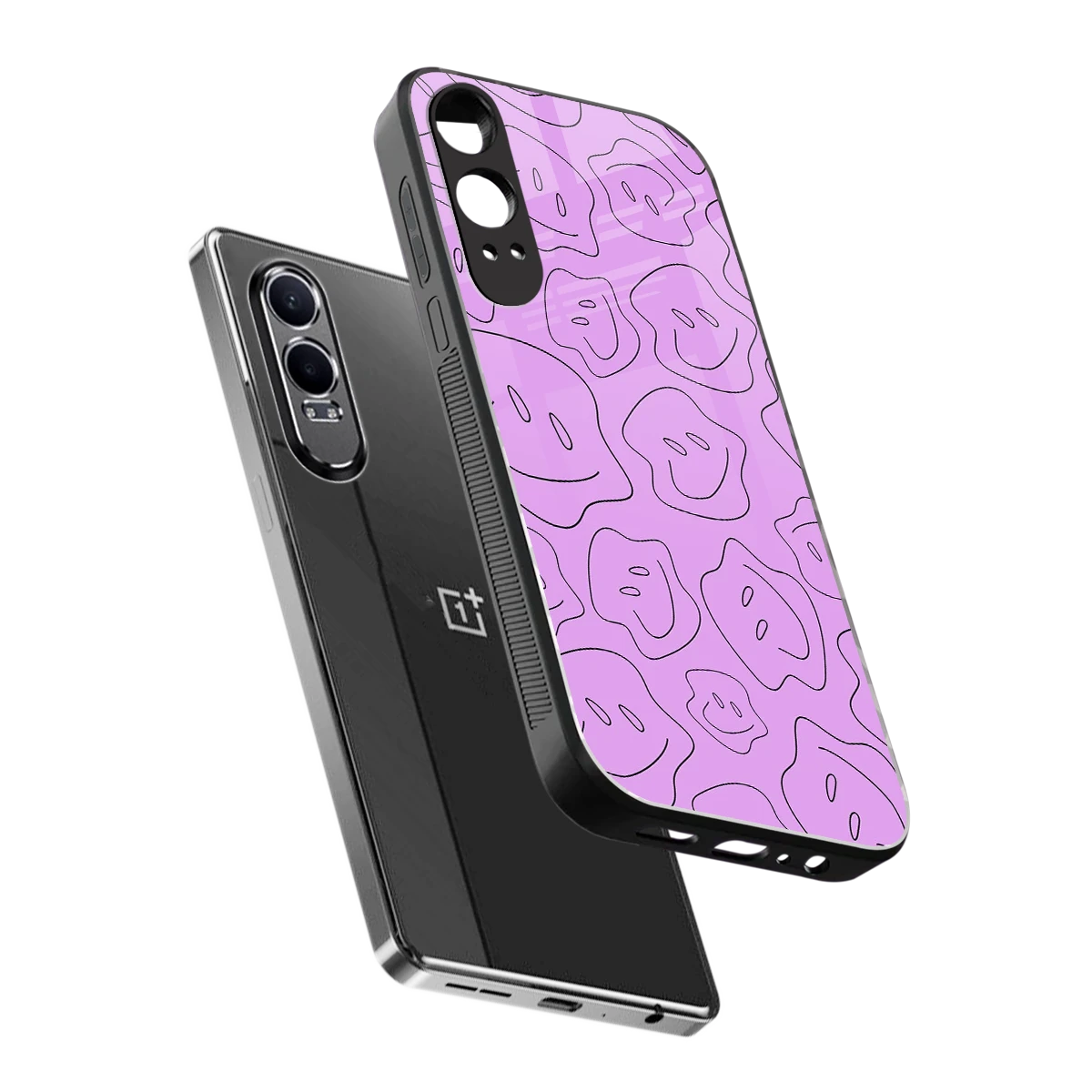 Kinda Sad Kinda Happy sleek oneplus nord ce 4 lite cover with tempered glass back and TPU edges