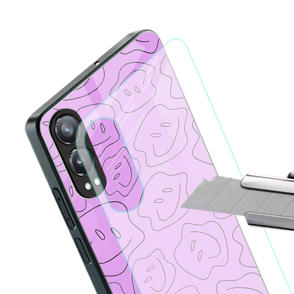 Kinda Sad Kinda Happy stylish phone case for oneplus nord ce 4 lite | glossy glass and slim fit