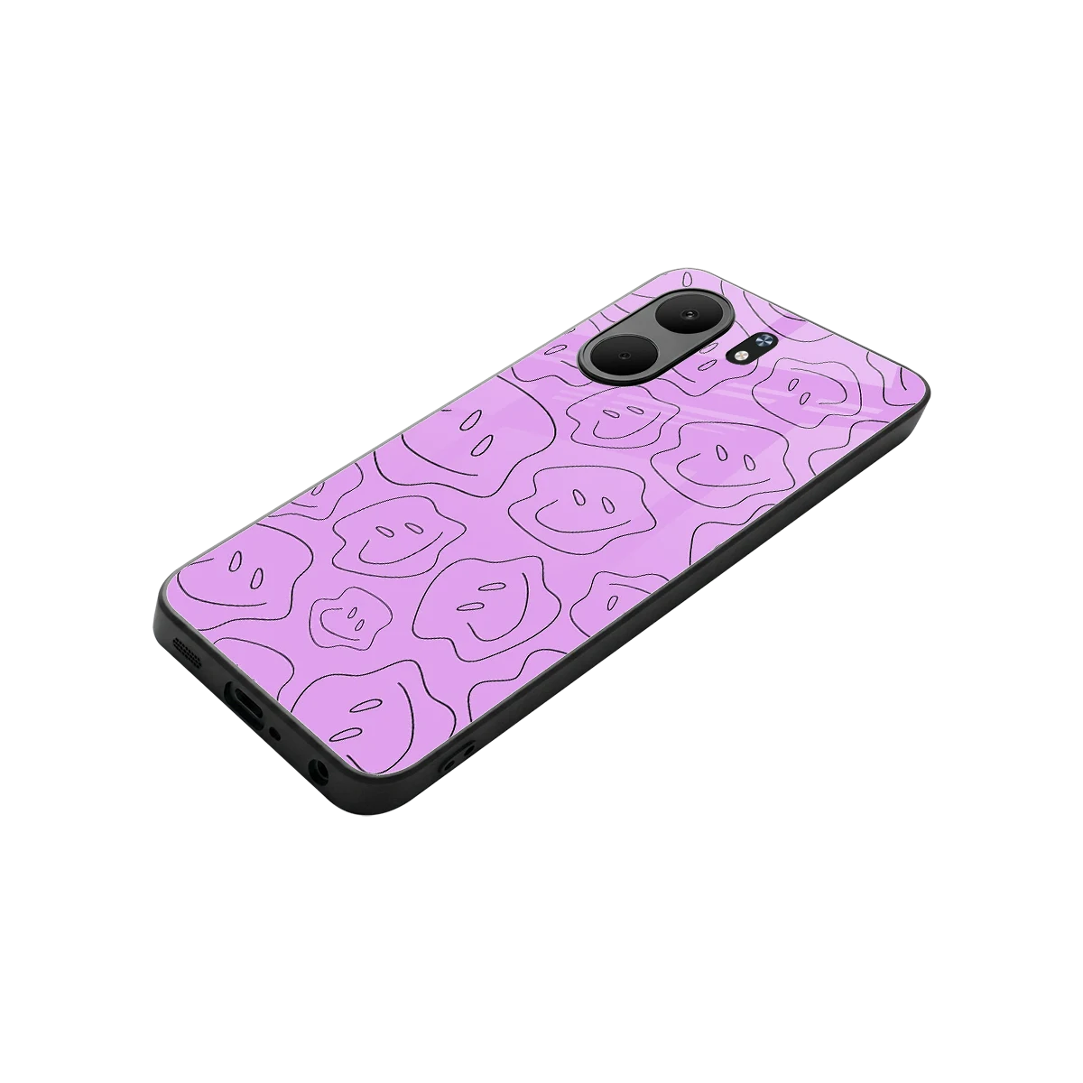 Kinda Sad Kinda Happy stylish phone case for oppo a5x 5g | glossy glass and slim fit