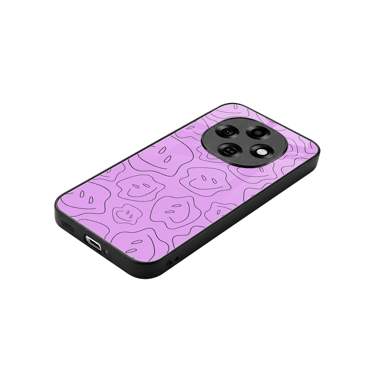 Kinda Sad Kinda Happy stylish phone case for oppo f31 pro 5g | glossy glass and slim fit
