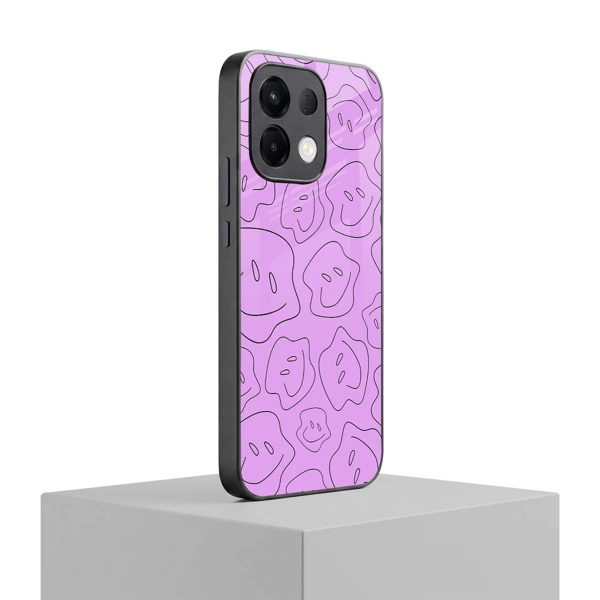 Kinda Sad Kinda Happy oppo k13 5g mobile cover | shockproof glass phone case