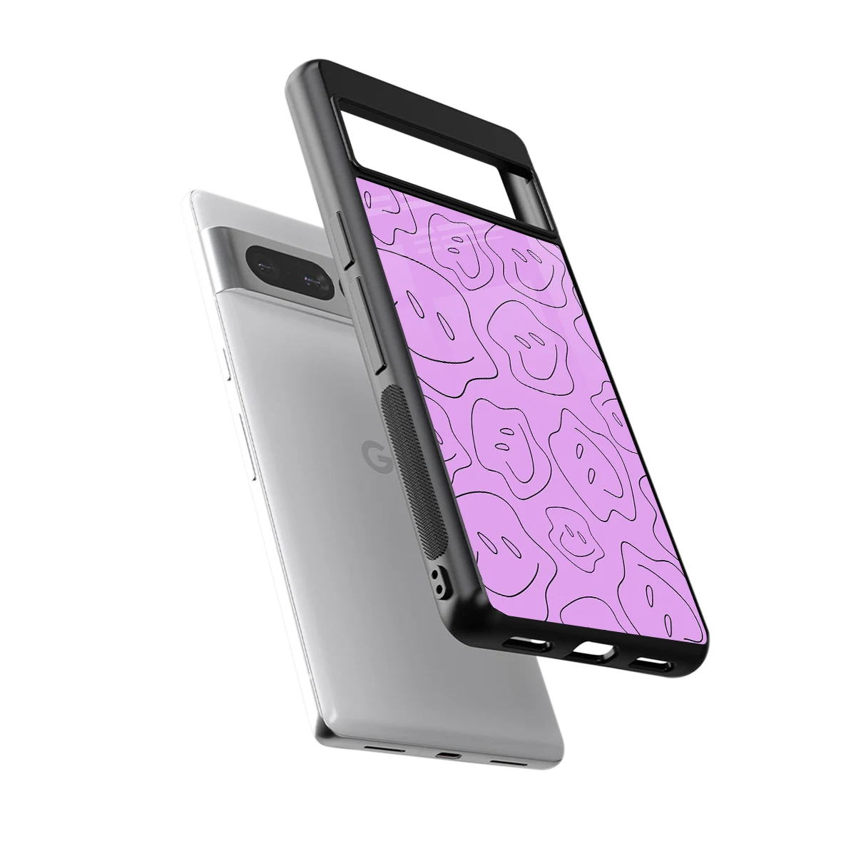 Kinda Sad Kinda Happy sleek google pixel 7 pro cover with tempered glass back and TPU edges