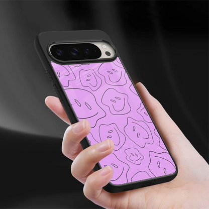 Kinda Sad Kinda Happy sleek google pixel 9 pro xl cover with tempered glass back and TPU edges