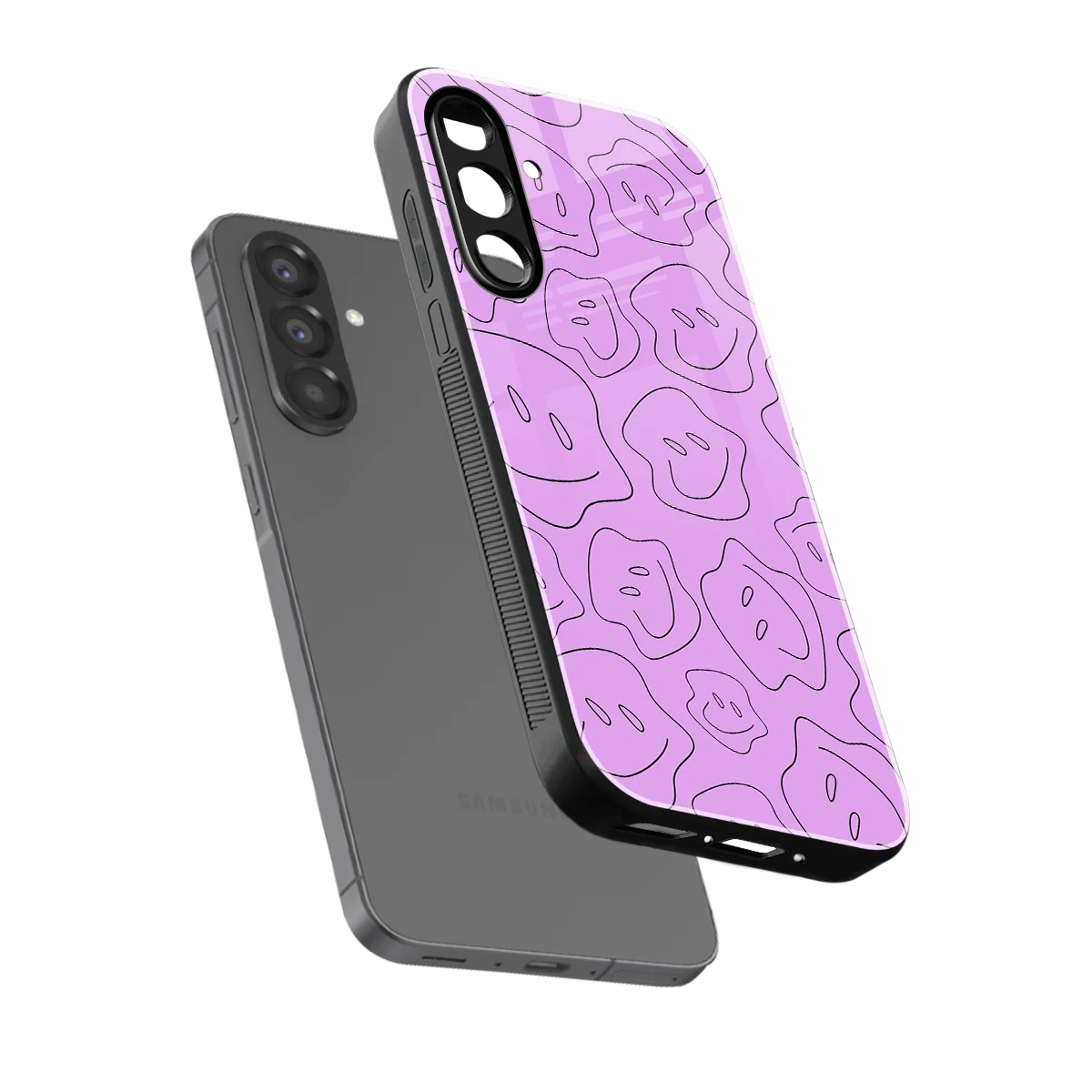 Kinda Sad Kinda Happy sleek samsung galaxy a37 5g cover with tempered glass back and TPU edges