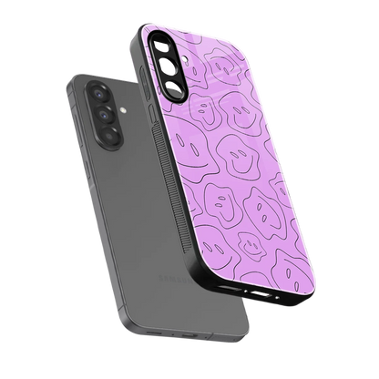 Kinda Sad Kinda Happy sleek samsung galaxy a37 5g cover with tempered glass back and TPU edges