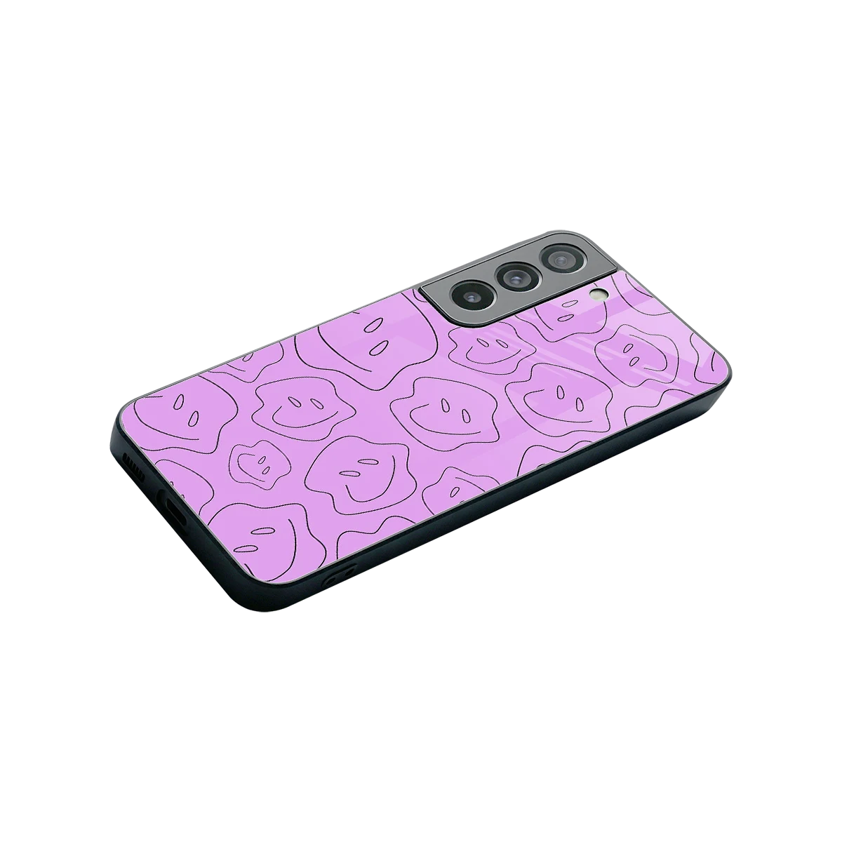 Kinda Sad Kinda Happy stylish phone case for samsung galaxy s22 | glossy glass and slim fit