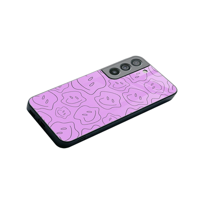 Kinda Sad Kinda Happy stylish phone case for samsung galaxy s22 | glossy glass and slim fit