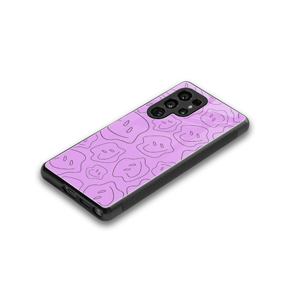 Kinda Sad Kinda Happy stylish phone case for samsung galaxy s25 ultra | glossy glass and slim fit