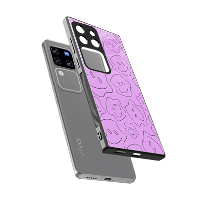Kinda Sad Kinda Happy sleekvivo v30 pro cover with tempered glass back and TPU edges