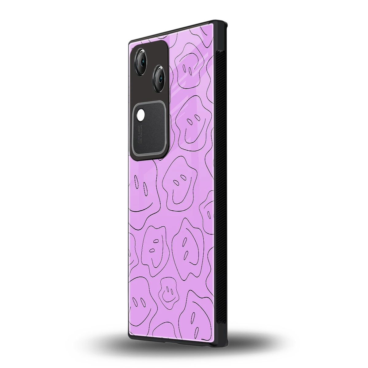 Kinda Sad Kinda Happy vivo v30 mobile cover | shockproof glass phone case