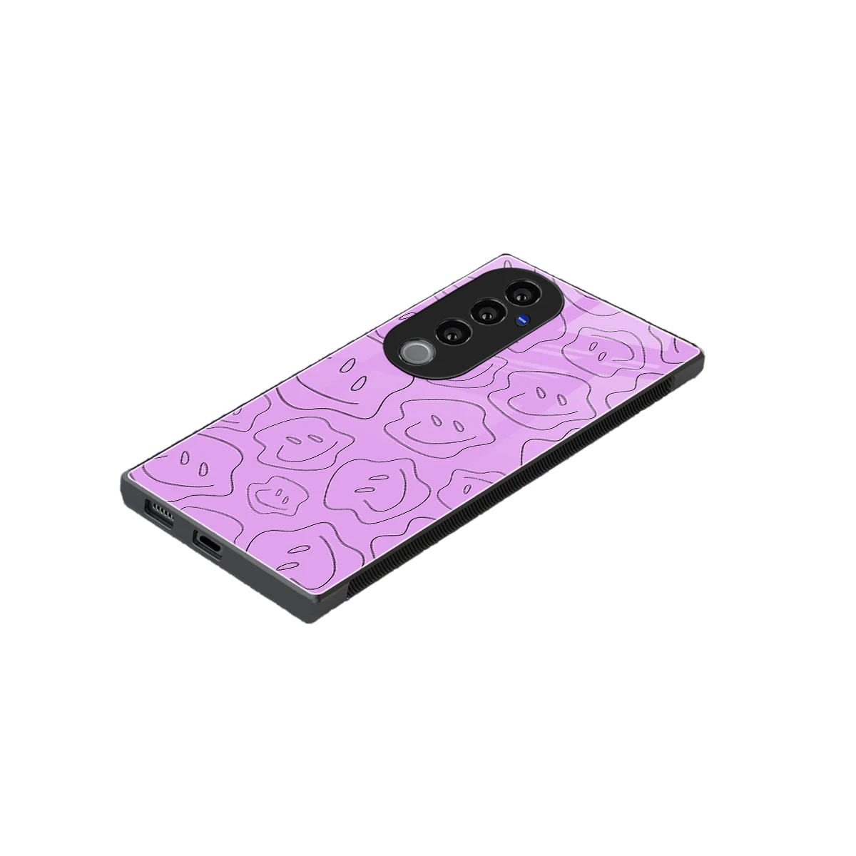 Kinda Sad Kinda Happy stylish phone case for vivo v40 pro | glossy glass and slim fit