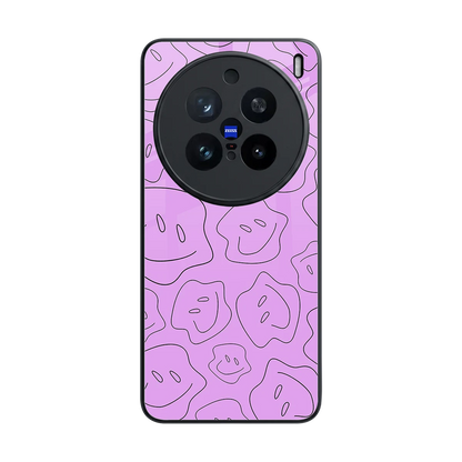 Kinda Sad Kinda Happy back phone cover | glass case for vivo x200 pro
