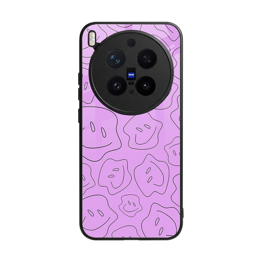 Kinda Sad Kinda Happy back phone cover | glass case for vivo x300 pro