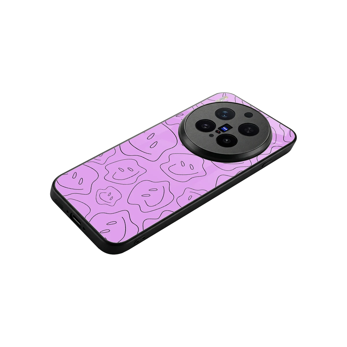 Kinda Sad Kinda Happy stylish phone case for vivo x300 pro | glossy glass and slim fit