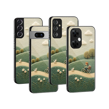 Stylish Glass Back Case for All Smartphones iPhone, Samsung, OnePlus, Pixel, Redmi, Oppo, Vivo, Motorola