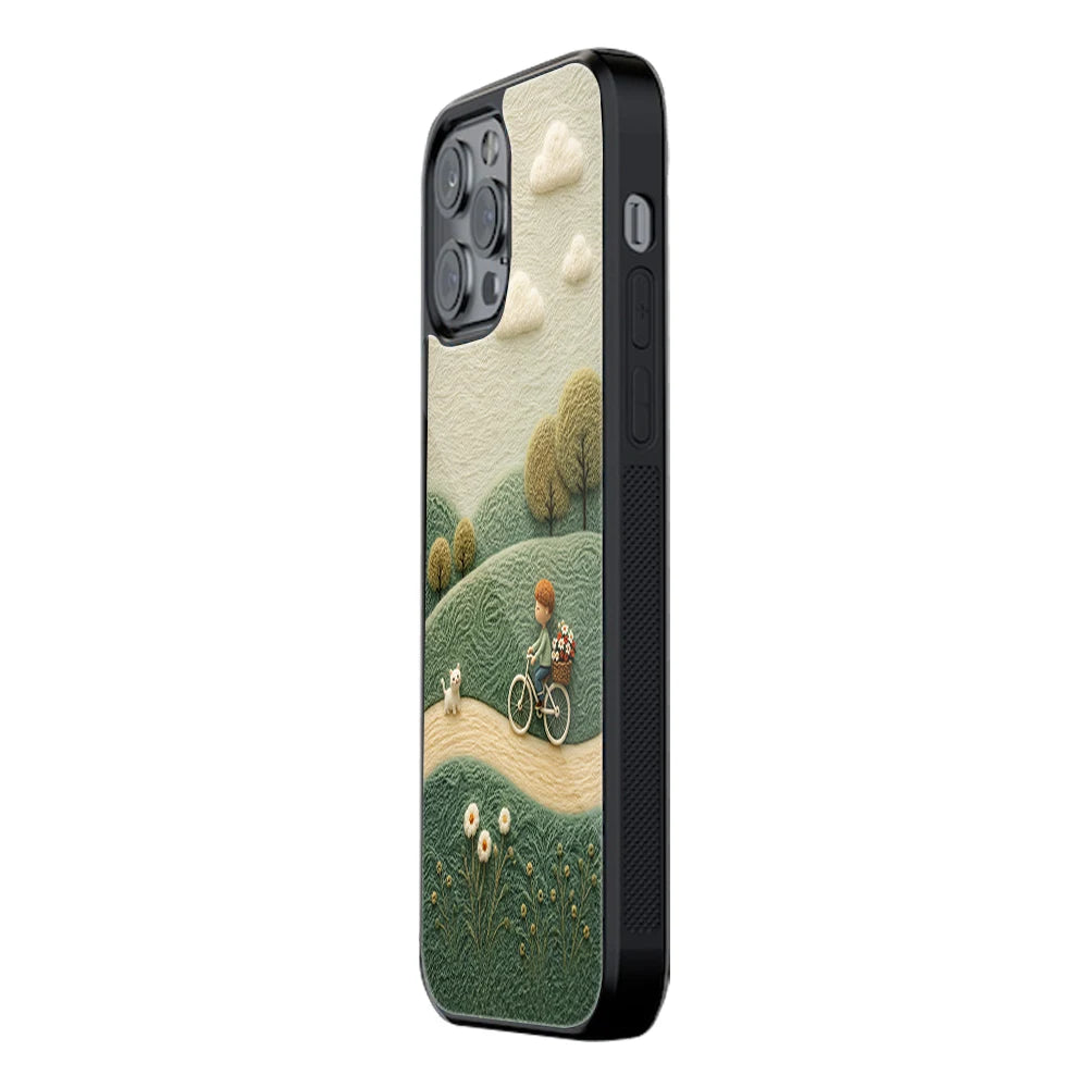 Trendy Glass Back Mobile Case for iPhone, Samsung, Redmi, OnePlus, Google Pixel, Motorola