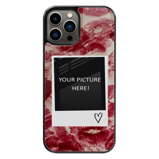 Polaroid Personalised Glass Phone Case