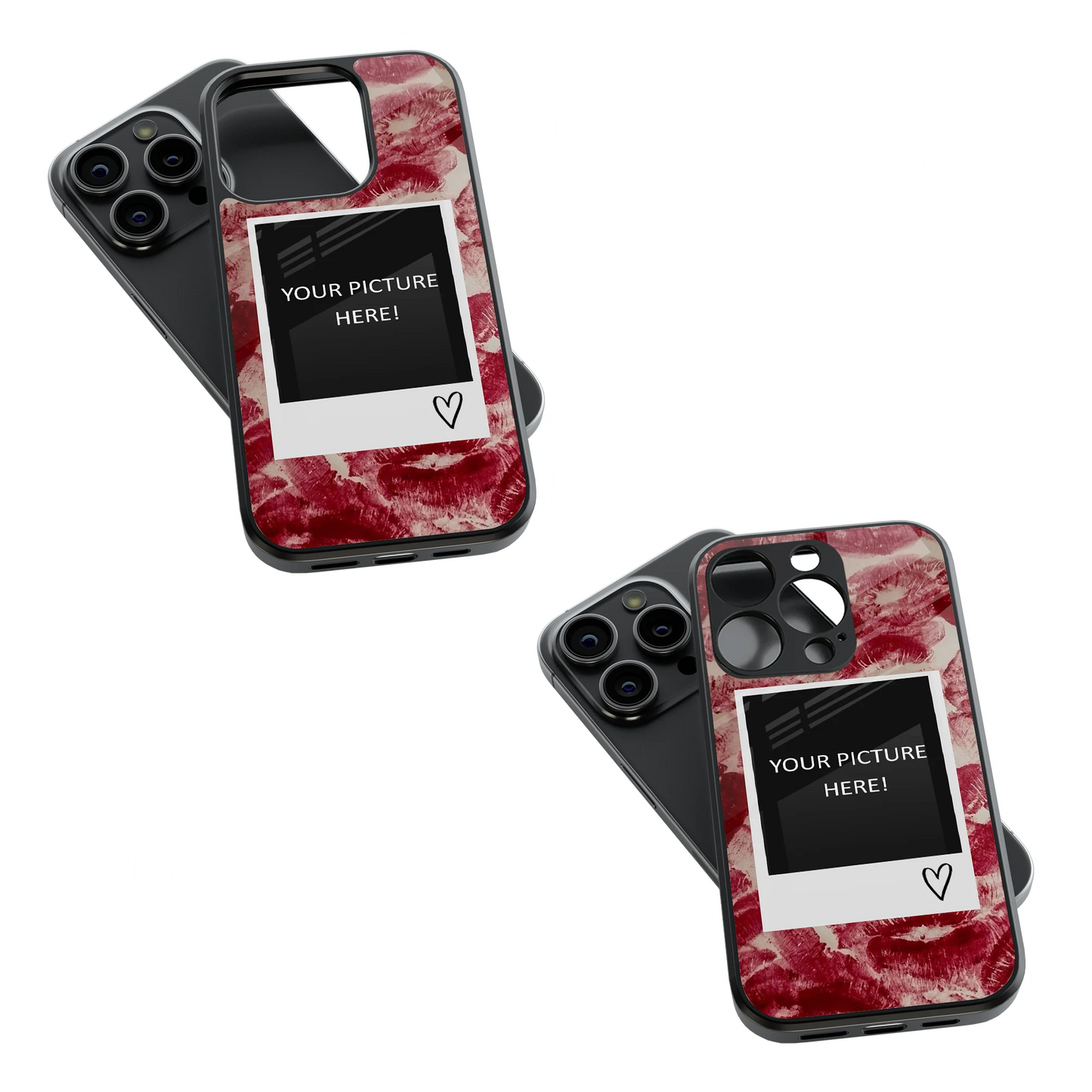 Polaroid Personalised Glass Phone Case