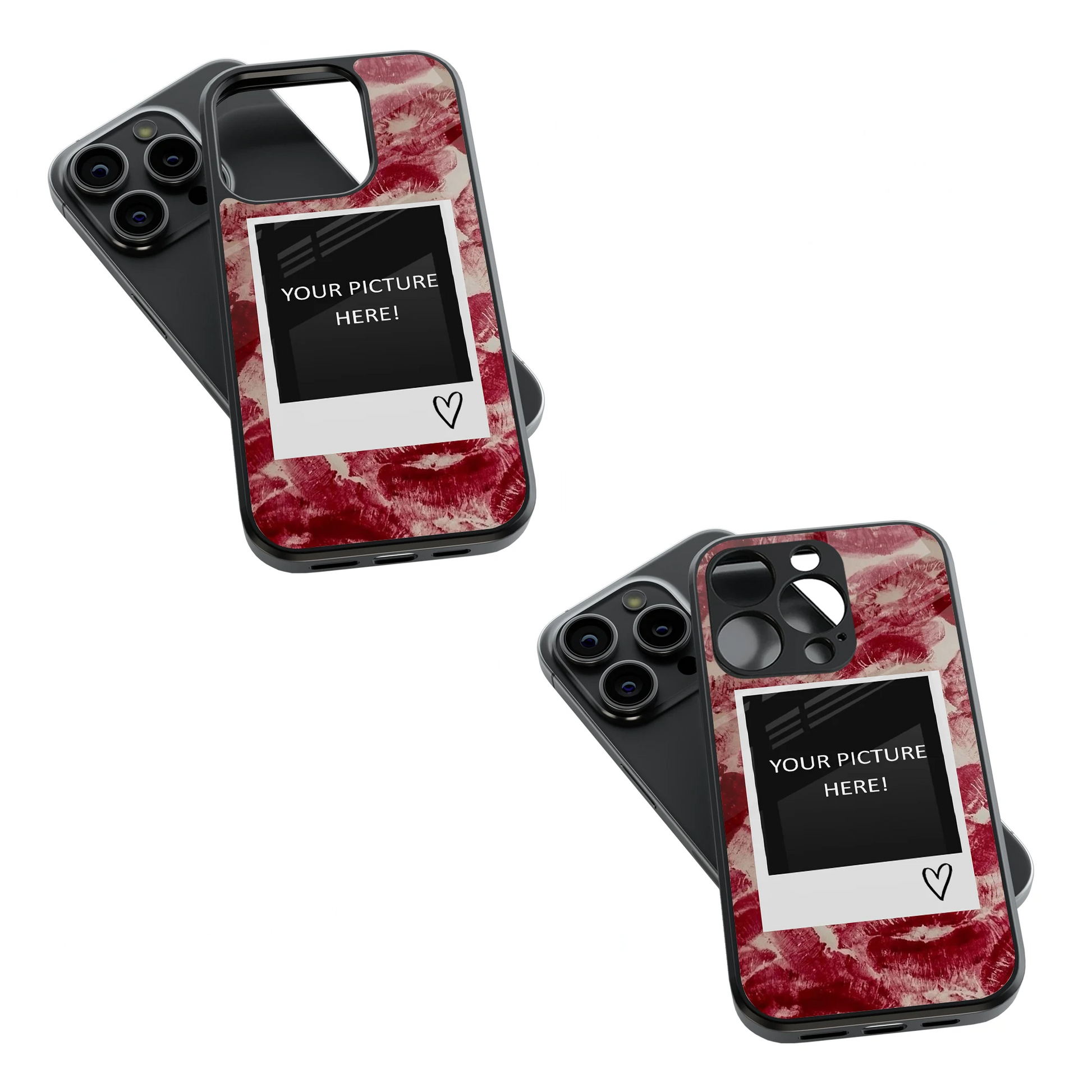 Polaroid Personalised Glass Phone Case