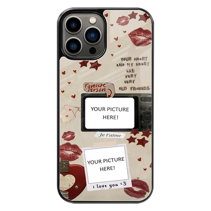Polaroid Personalised Glass Phone Case