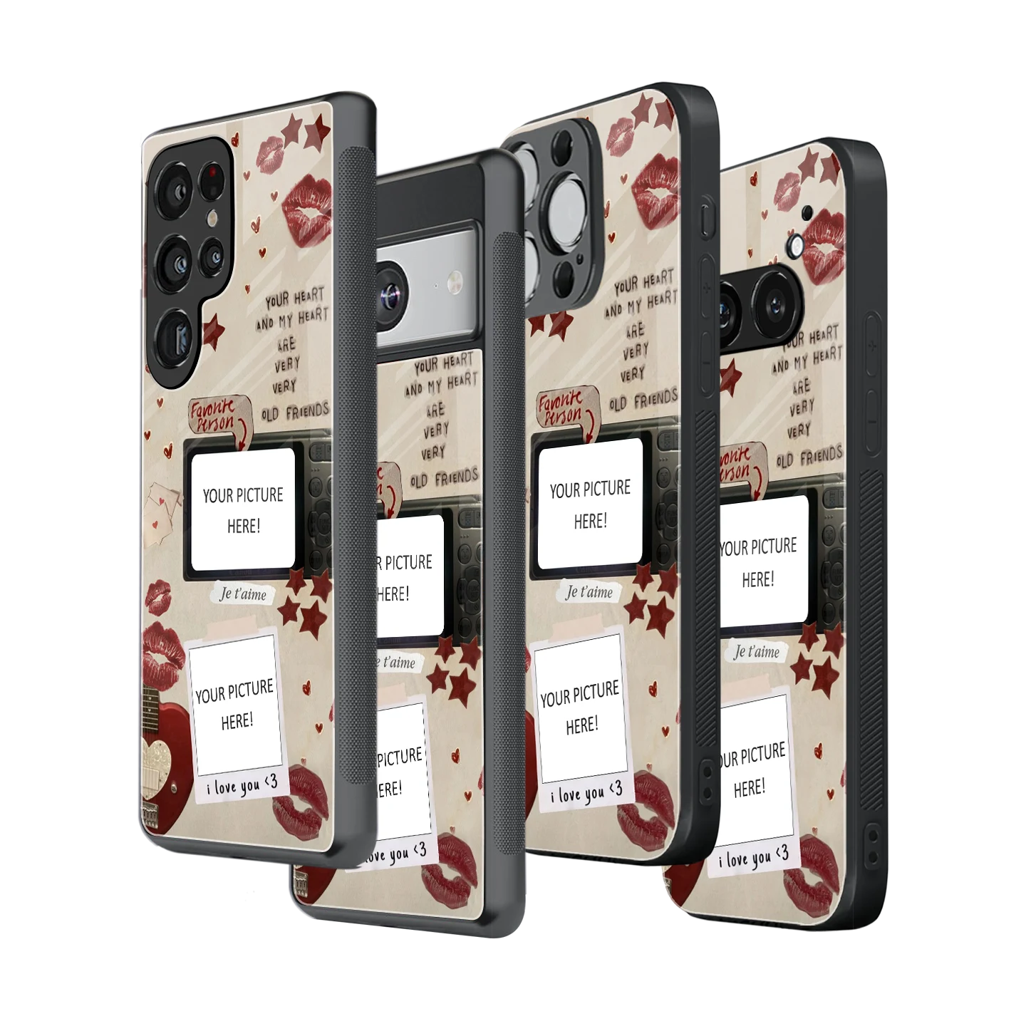 Polaroid Personalised Glass Phone Case