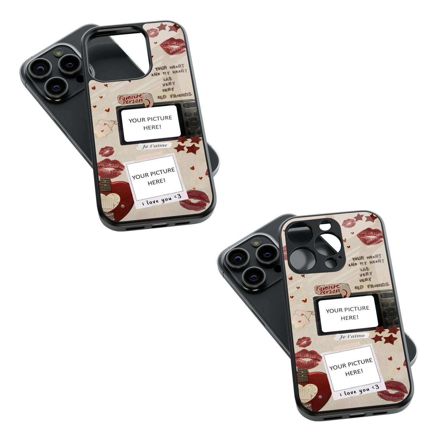 Polaroid Personalised Glass Phone Case