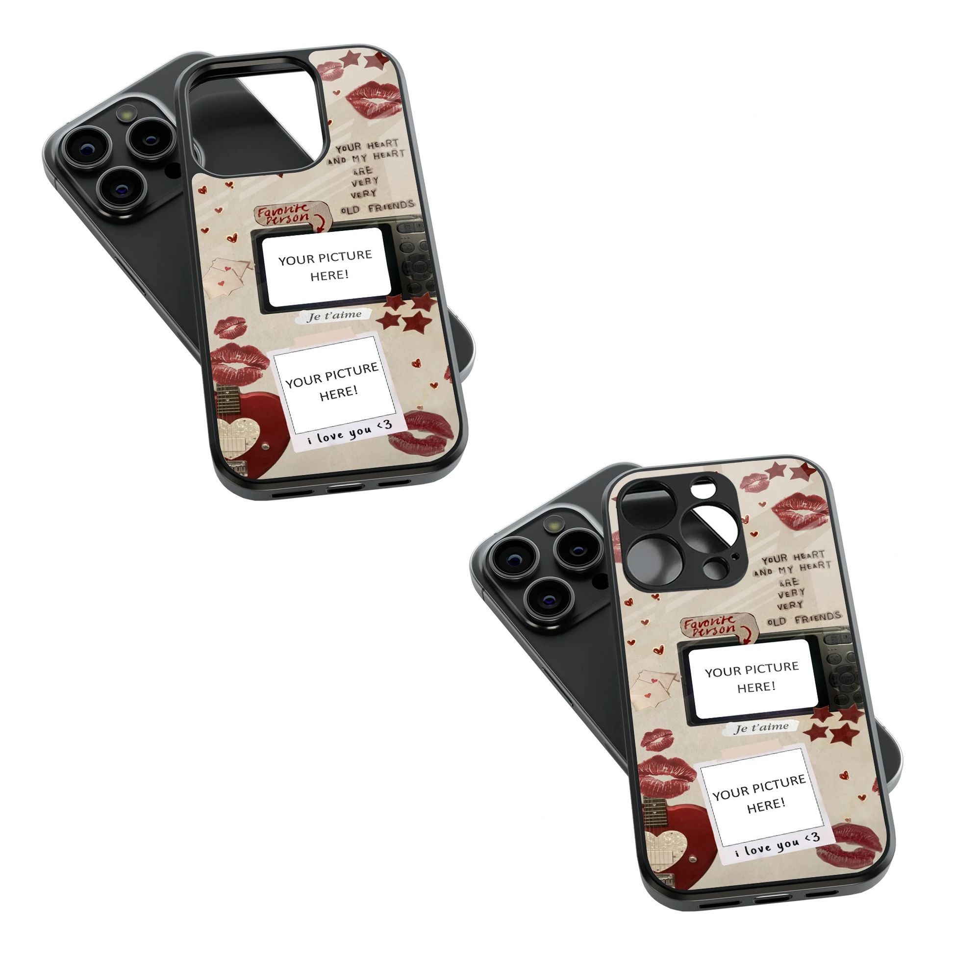 Polaroid Personalised Glass Phone Case