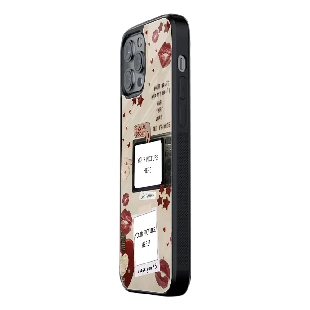 Polaroid Personalised Glass Phone Case